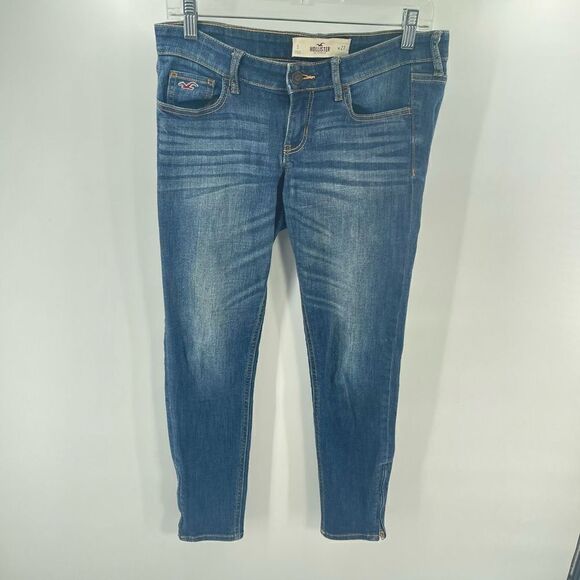 Hollister skinny jeans 5 27 mid rise zipper ankles - Picture 9 of 16